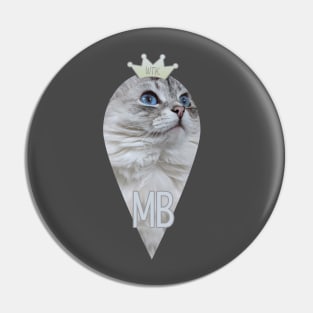 White Tiger King - Matzah Ball Pin