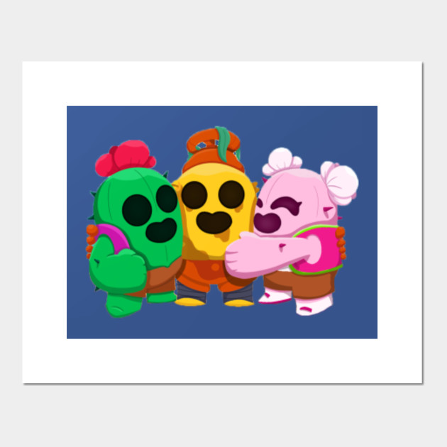 Spike Family Design Brawl Stars Videogames Posters And Art Prints Teepublic - brawl stars leon poster