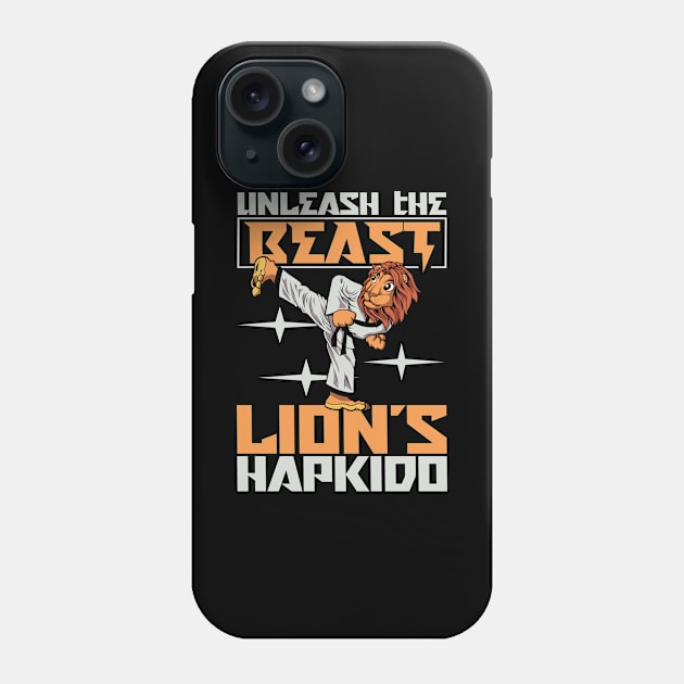 Lion does Hapkido Phone Case by Modern Medieval Design