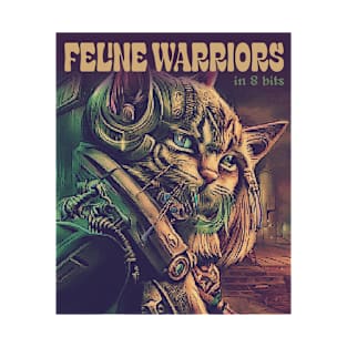 Feline Warriors in 8 bits T-Shirt