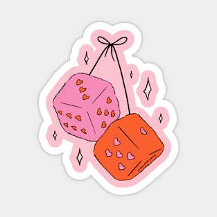 Heart Dice Magnet