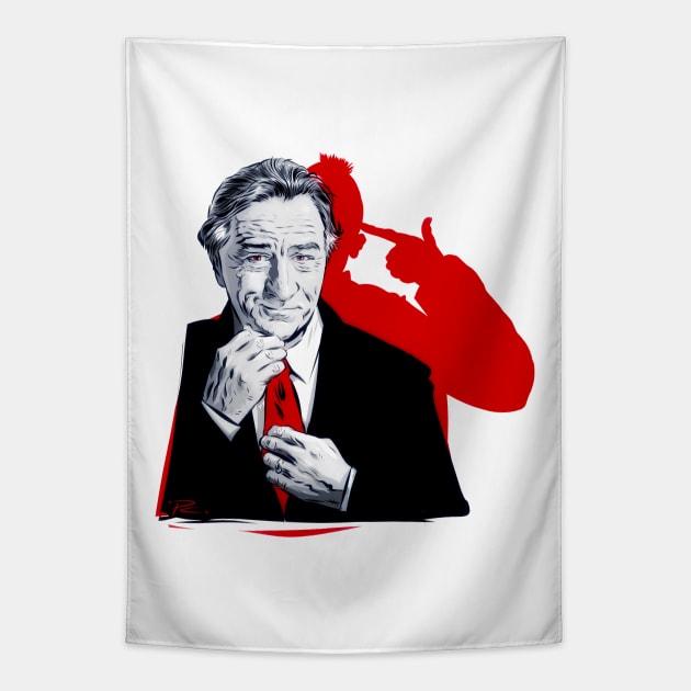 Robert de Niro - An illustration by Paul Cemmick Tapestry by PLAYDIGITAL2020