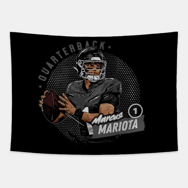 Marcus Mariota Atlanta Dots Tapestry by caravalo