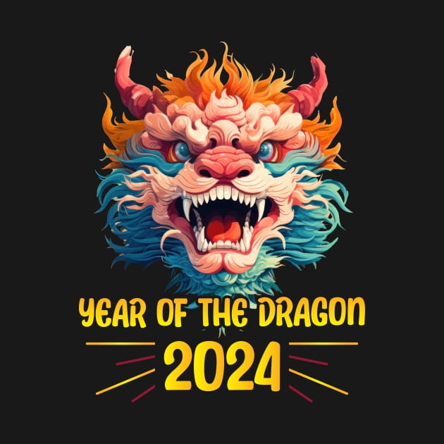 Majestic 2024 Dragon - Lunar New Year Celebration Design by star trek fanart and more