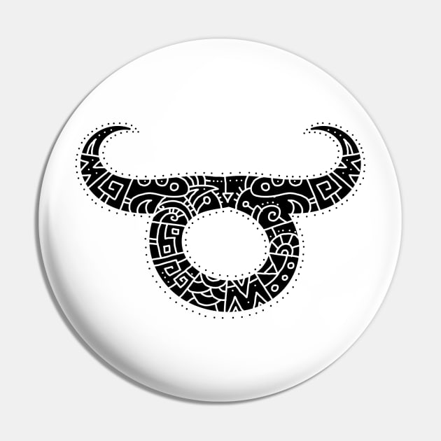 Taurus Symbol Pin by OsFrontis