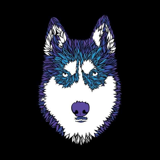 Husky Furry Colors by polliadesign