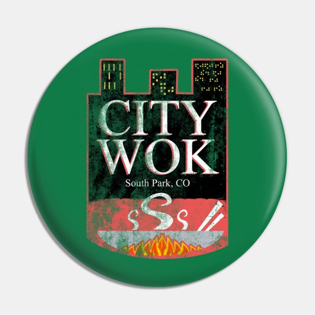 City Wok, distressed Pin by hauntedjack