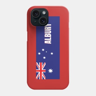 Albury City in Australian Flag Phone Case