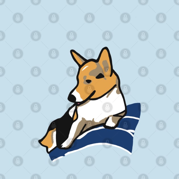 Pembroke welsh corgi (Chipp) Relaxing by Chippy Wares