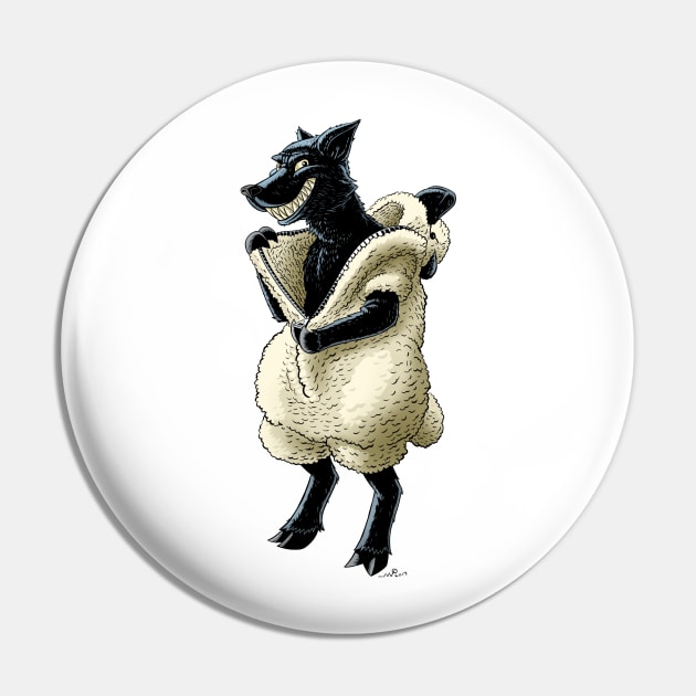 Wolf in Sheeps Clothing Pin by MoCampobasso