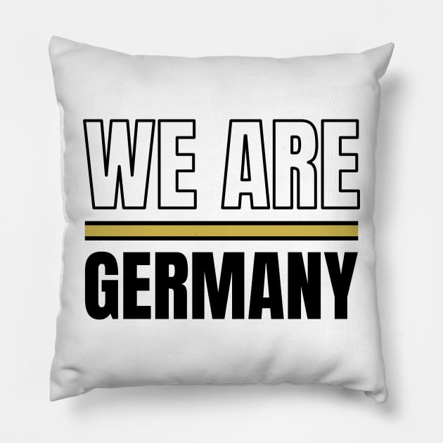 We Are Germany Pillow by Footscore