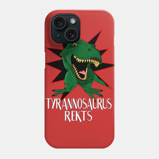 Tyrannosaurus Rex Phone Case by rachybattlebot