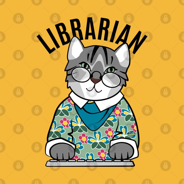 Librarian Cat by Sue Cervenka