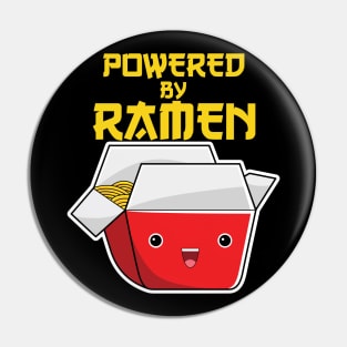 Powered By Ramen Kawaii Carton Bowl Face Pin