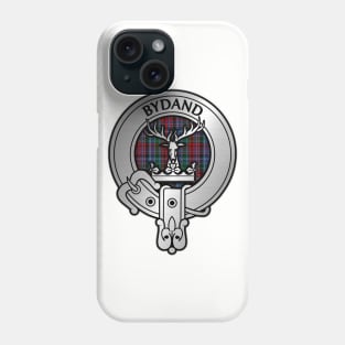 Clan Gordon Crest & Red Tartan Phone Case