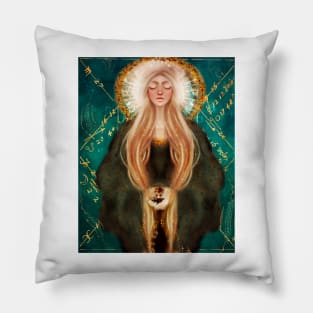 All Creatures Great and Small Protector Golden Fairy Moon Phase and Mouse Pillow