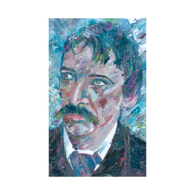 ROBERT LOUIS STEVENSON oil portrait by lautir