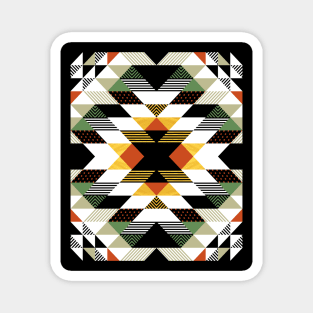 Native Tribal Geometric Pattern Magnet