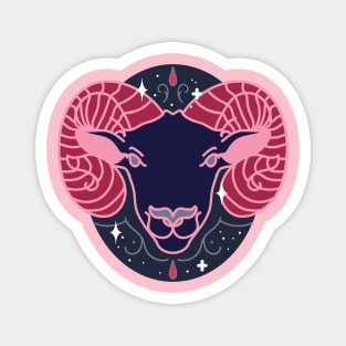 Aries Ram (Pink) Magnet