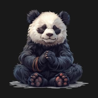 Meditating Panda Bear - Panda Bear Japanese T-Shirt