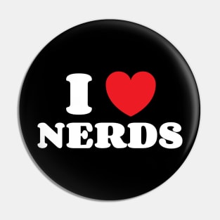 I Love Nerds v3 Pin