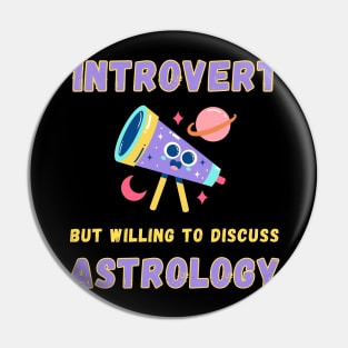 Introvert but willing to discuss astrology Pin