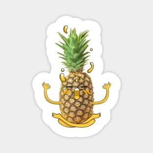 Pineapple Yogi - Funny Magnet