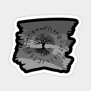 Vikings Norse Mythology Yggdrasil and Runes Asatru Viking Gift Magnet