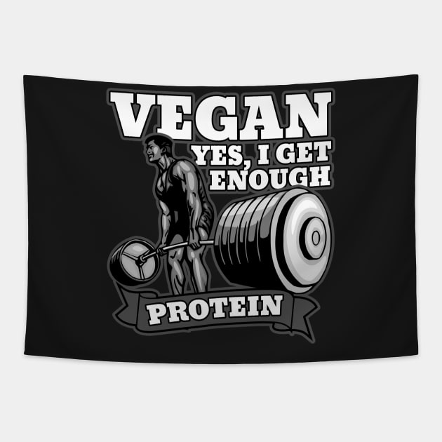 Vegan Bodybuilder Protein Tapestry by RadStar