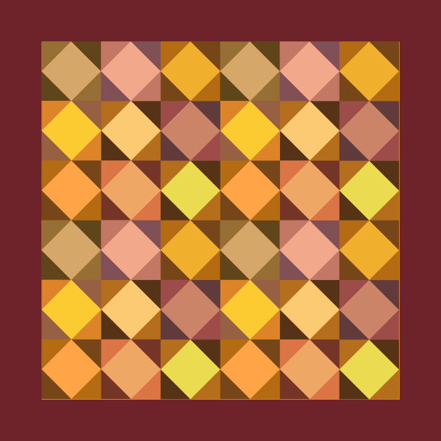 Abstract Tiles - earth tones by Clutterbooke