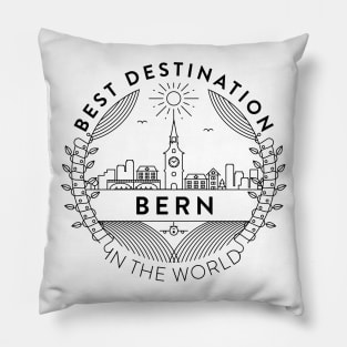 Bern Minimal Badge Design Pillow