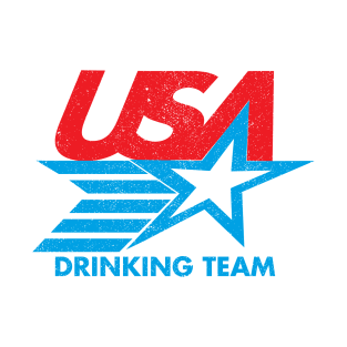 USA Drinking Team July 4th Funny Independence Day T-Shirt