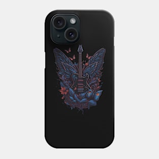 Electric guitar butterfly Phone Case