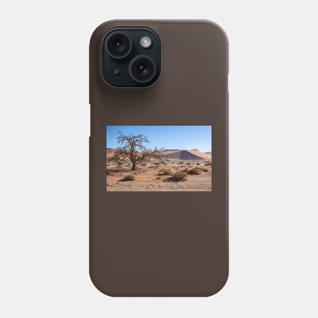 Acacia tree in the desert. Phone Case by sma1050