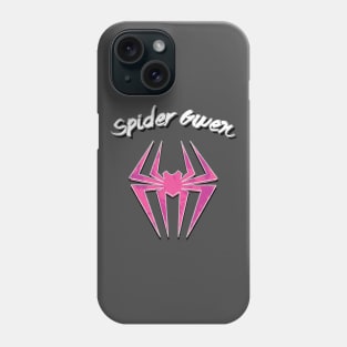 Spider Gwen Logo and Text Phone Case