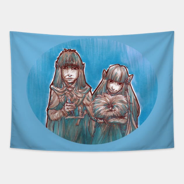 Jen Kira Fizzgig Tapestry by EYESofCORAL