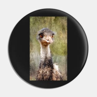 Portrait of an Emu Pin