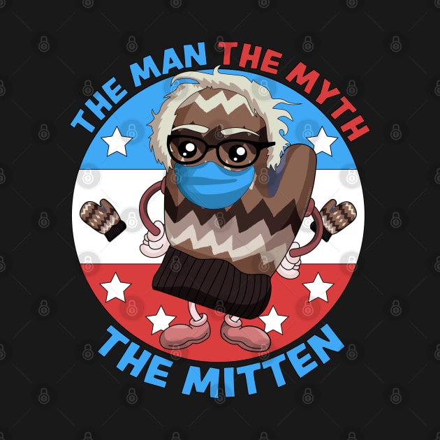 Bernie Sanders Mittens - The Man The Myth The Mittens by OrangeMonkeyArt