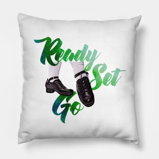 Ready Set Go (Green) Pillow