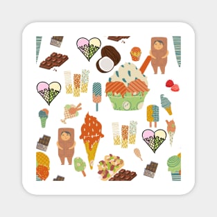 Ice Cream Pattern Magnet