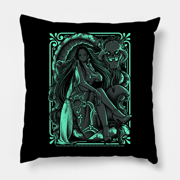 Girl Anime Snake Pillow by KawaiiDread