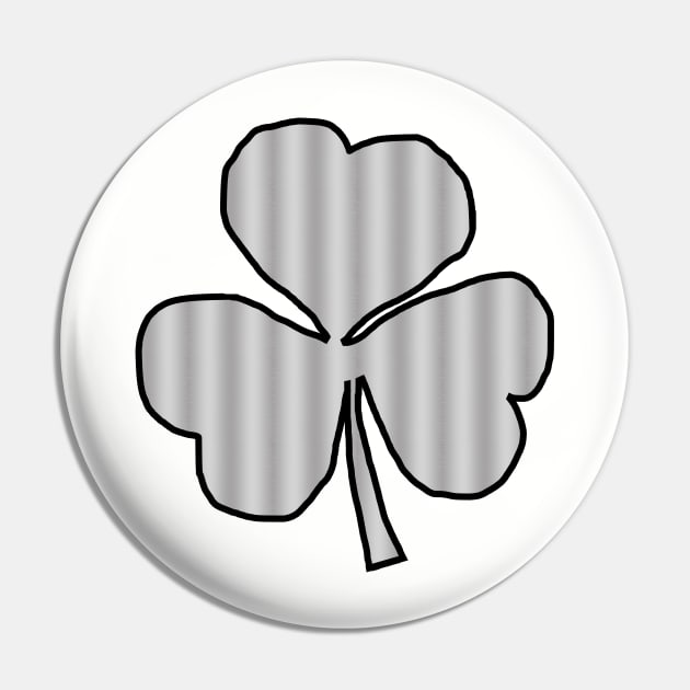 Shamrock Metal Effect Pin by ellenhenryart