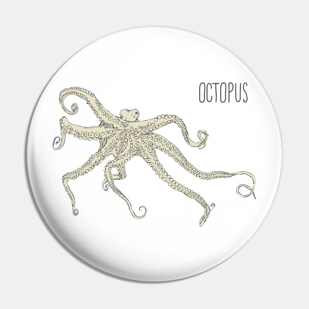 Octopus #01 Pin by Olga Berlet