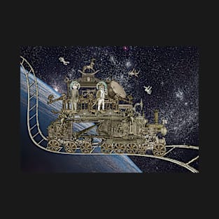 Oriental Steampunk Space Expess T-Shirt