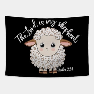 The Lord Is My Shepherd Christian Sheep Tapestry