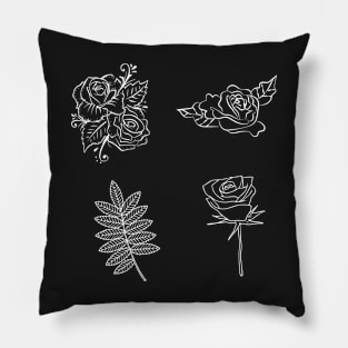 Three Roses Sticker Set Pillow