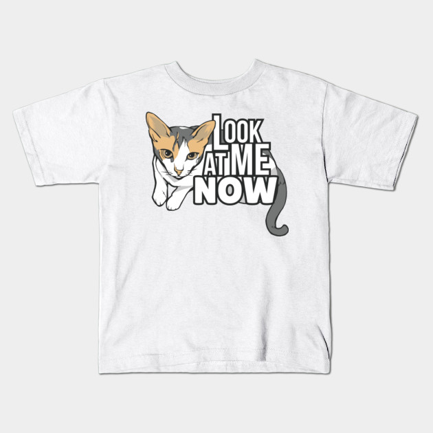 Look At Me Now Cat Kids T Shirt Teepublic