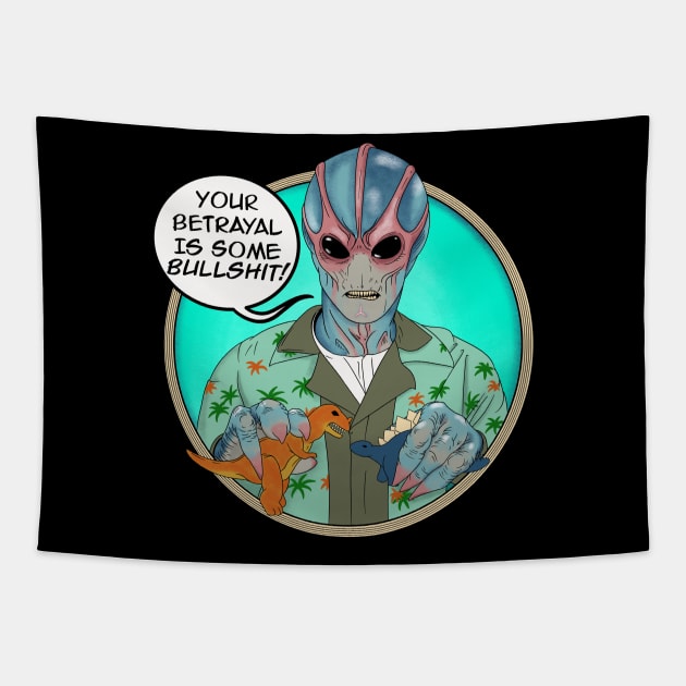 Resident Betrayal Tapestry by seamustheskunk