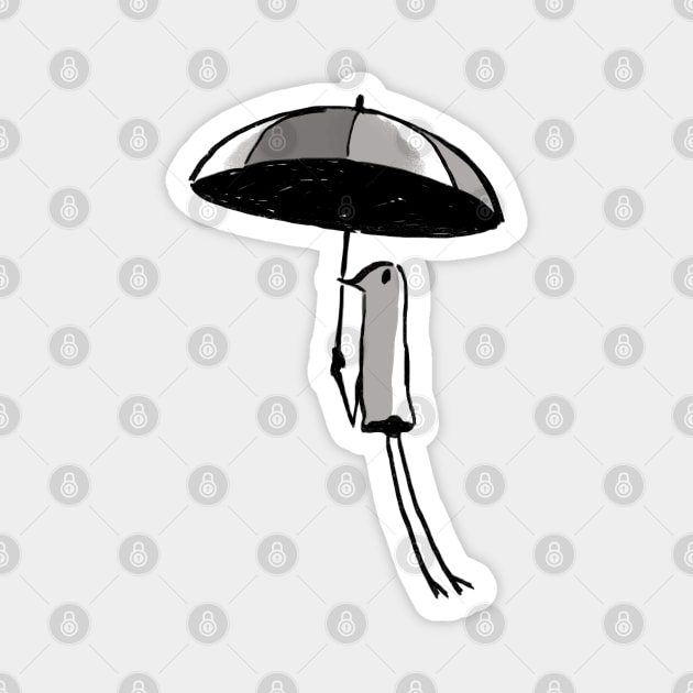 umbrella punpun Magnet by mudwizard