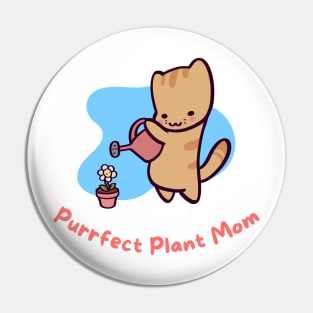 Purrfect Plant Mom Pin
